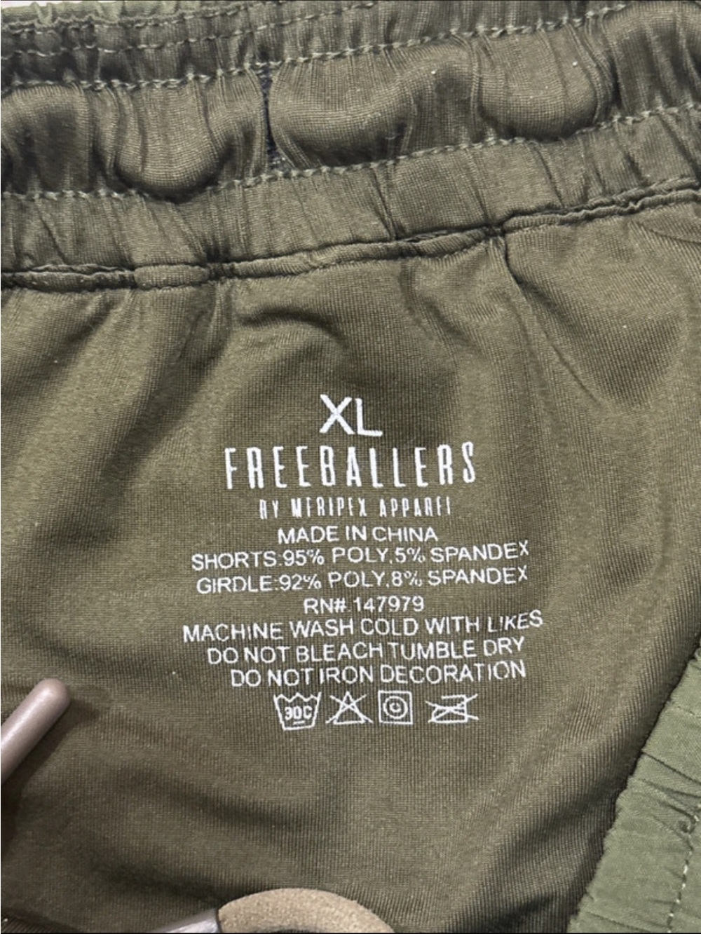 Men's XL Olive Green FreeBallers Casual Short - Picture 3 of 5